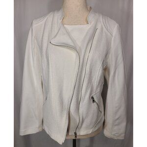 Taifun Long Sleeves Womens Blazer Jacket White Size M